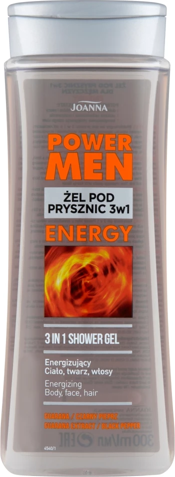 Xhel dushi 3-në-1 për meshkuj Joanna Power Men Energy 300ml