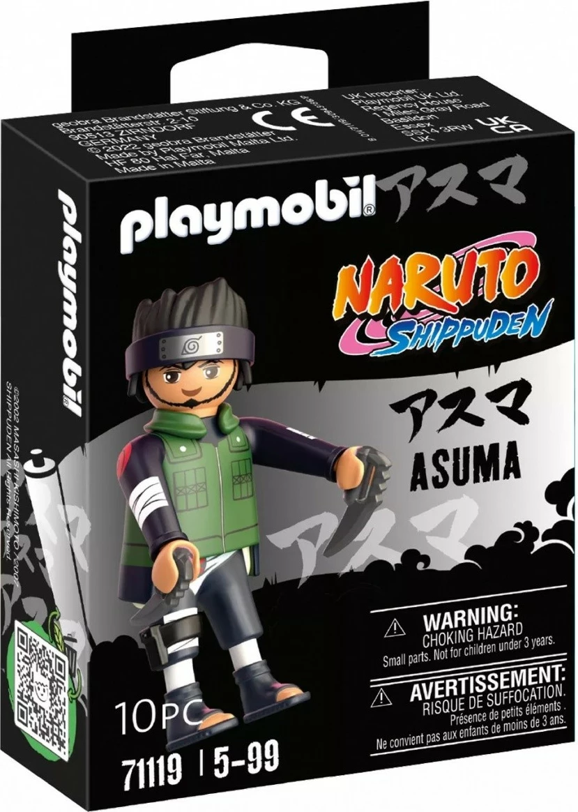 Figurë aksioni Playmobil Naruto Shippuden Asuma 71119, me aksesorë