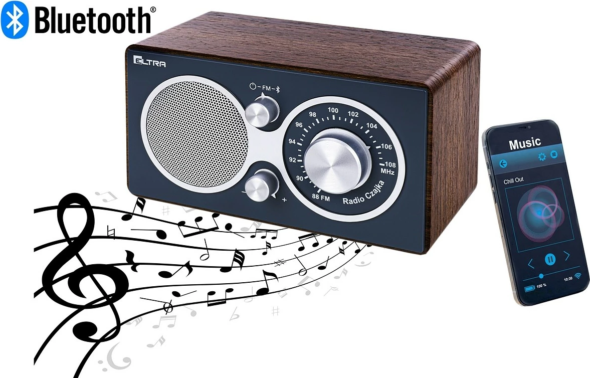 Radio Eltra Czajka Bluetooth, mono, FM, dru/gri