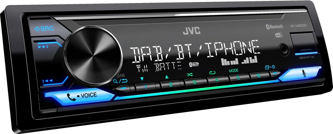 Radio veture JVC KD-X482DBT, Bluetooth, USB, DAB, i zi