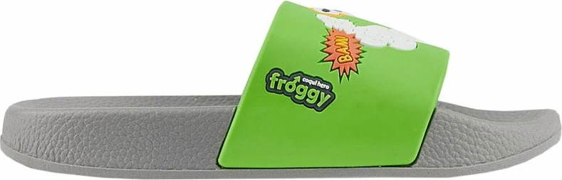 Shapka për fëmijë Coqui, të gjelbërta me gri