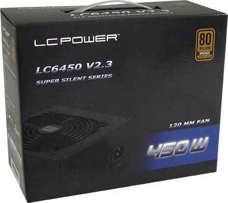 Furnizues energjie LC-Power LC6450 V2.3, 450W, 80 PLUS Bronze, ATX, i zi