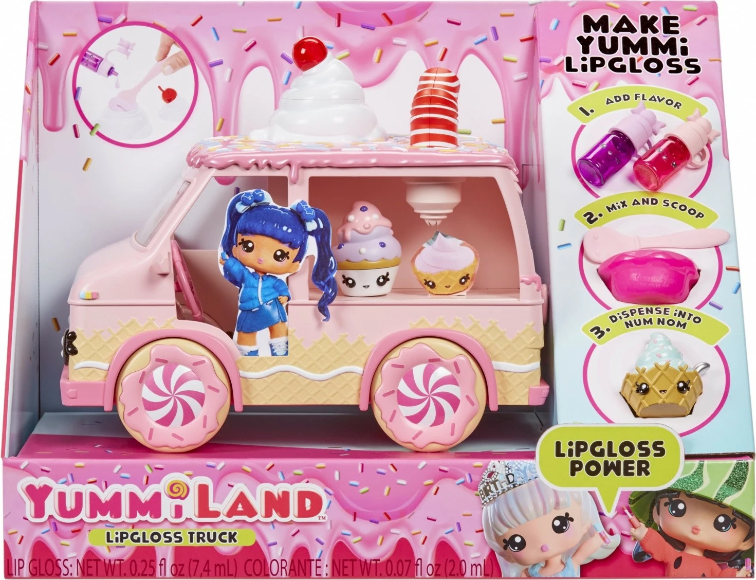Set lodër Yummiland Lipgloss Truck, MGA, shumëngjyrësh
