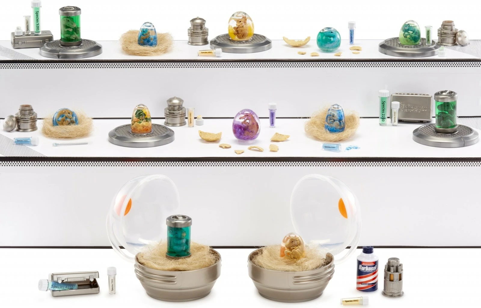 set figurinash mini dinozaurë, MGA Miniverse Jurassic World, 522553-EUC, surprizë 12 modele, 8+