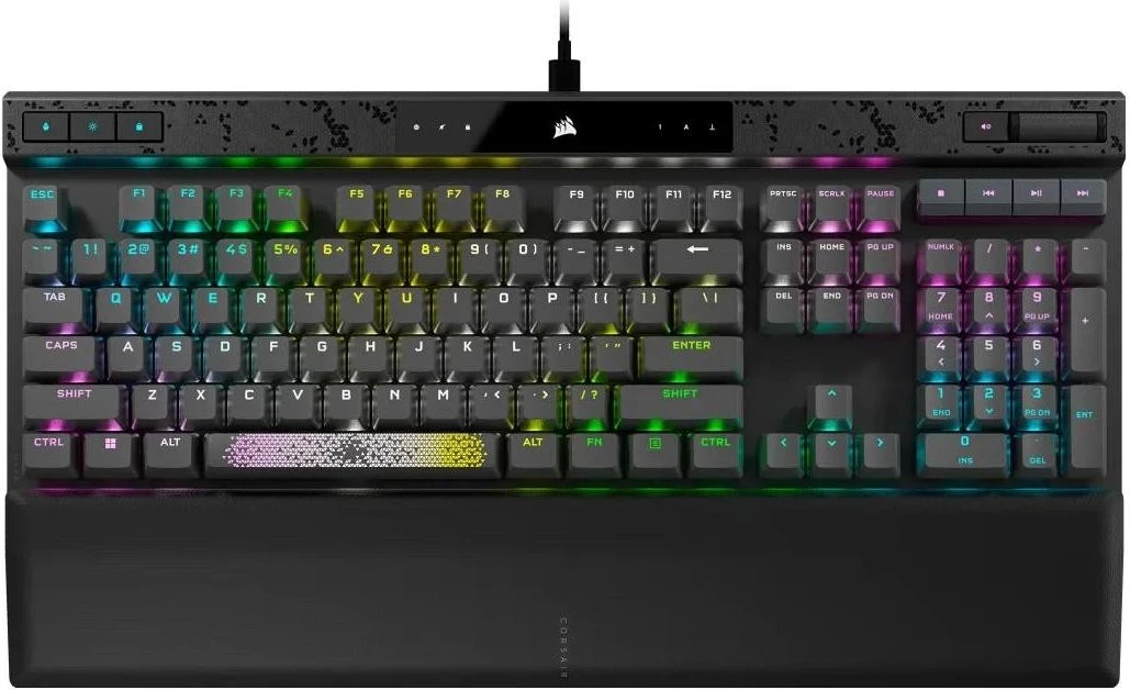 Tastierë Corsair K70 RGB PRO MAX, e zezë