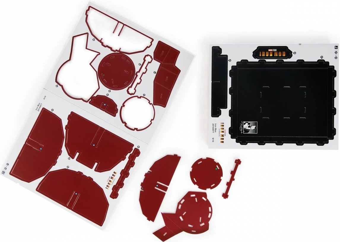 Puzzle 4D Spin Master Iron Man Helmet Marvel Studios, 96 pjesë, plastikë, e kuqe/ari