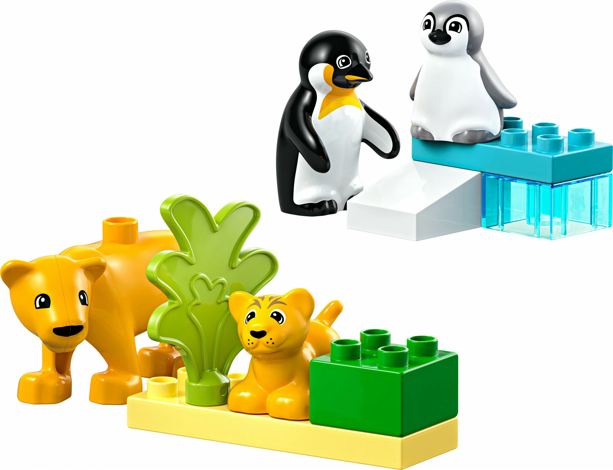 Set ndërtimi LEGO DUPLO 10442, familje kafshësh të egra, 10 pjesë, shumëngjyrëshe