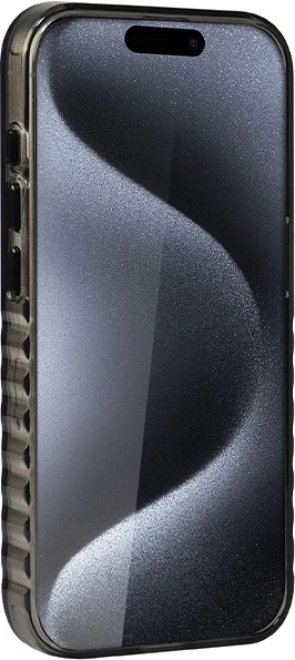 Mbështjellës Audi IML Big Logo MagSafe për iPhone 15 Pro, i zi