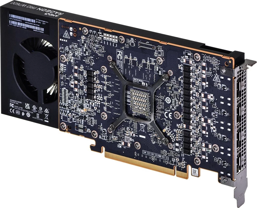 Kartelë grafike AMD Radeon Pro W7600 8 GB GDDR6, e zezë