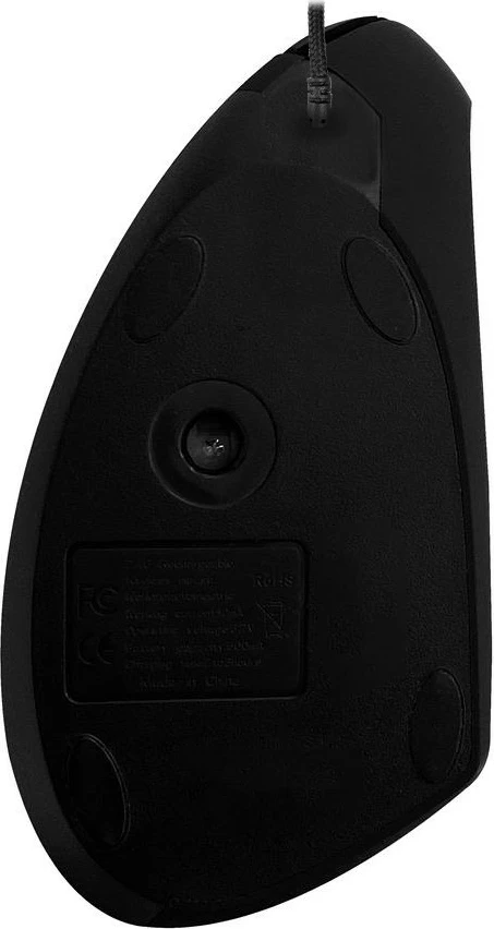 Maus vertikal Media-Tech Vertic MT1122, me ndriçim shumëngjyrësh, me kabllo, i zi