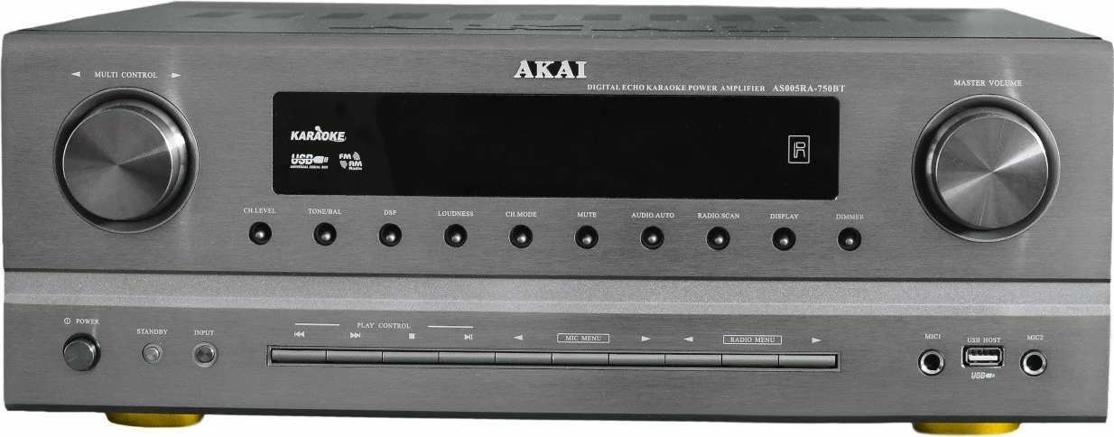 Amplituner AKAI AS005RA-750, Bluetooth, FM tuner, Argjend