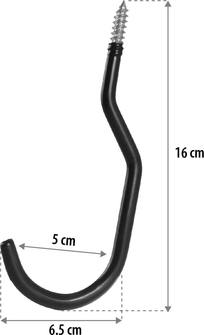 Set 2 haka tavani Maclean MC-485, çelik, 10 kg, e zezë