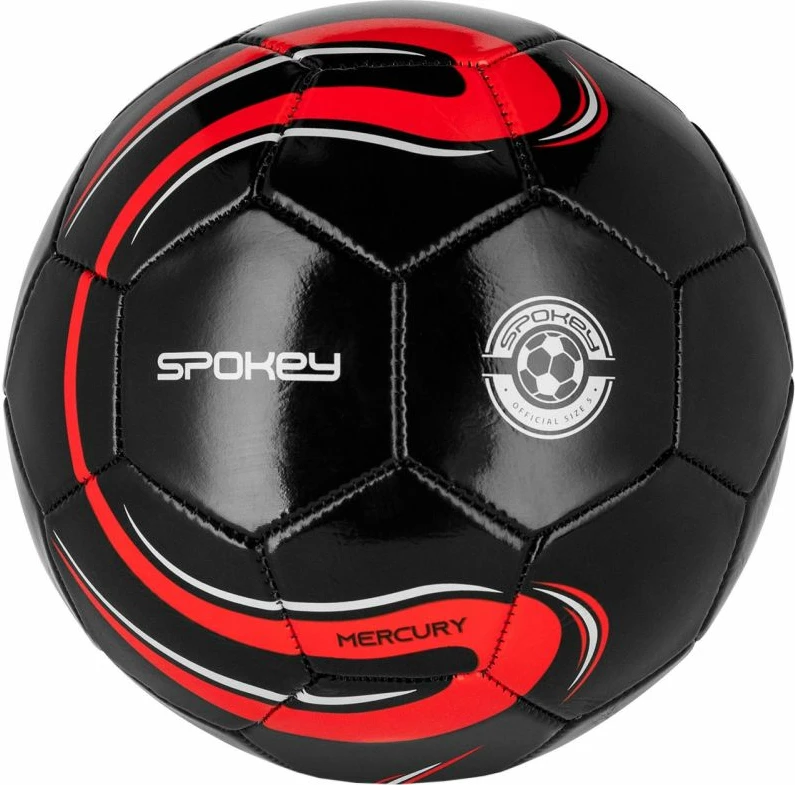 Top futbolli Spokey për meshkuj dhe femra, i zi me të kuqe