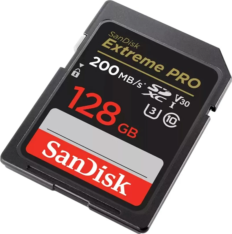 Kartelë memorie SanDisk Extreme PRO 128 GB SDXC UHS-I Class 10, e zezë