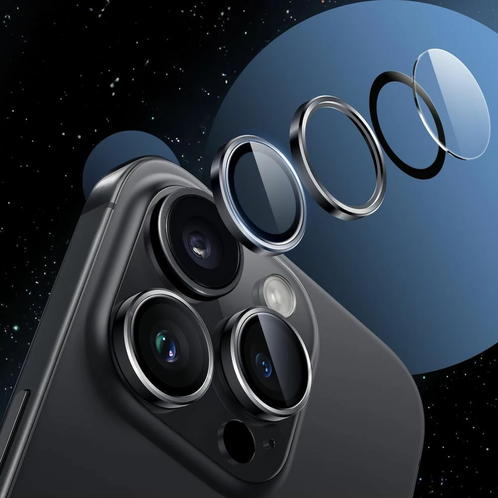 Mbrojtës kamere Tech-Protect Camring Fit+ për Samsung Galaxy S25 Edge, Transparent