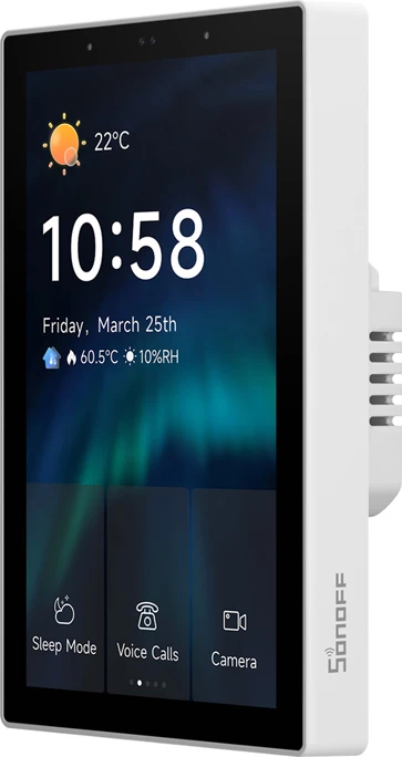 Panel kontrolli i mençur Sonoff NSPanel Pro 120, 4.7" TFT LCD, WiFi/Bluetooth/ZigBee/Matter, Bardhë