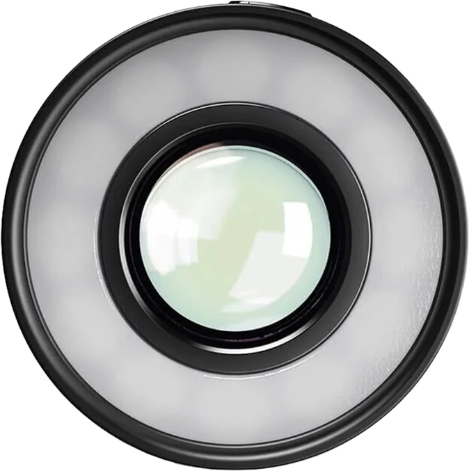 Lente zmadhimi për celular Apexel JeweLens 120X, me ndriçim LED, e zezë