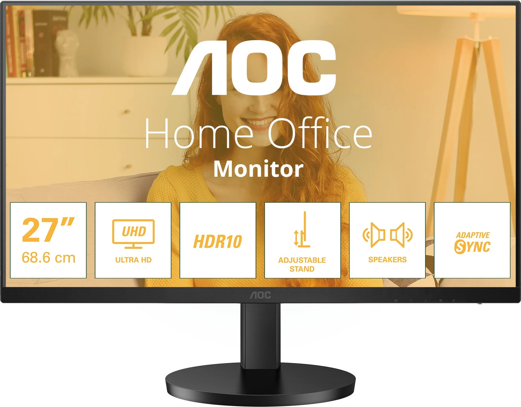 Monitor AOC U27B3AF, 27", 4K Ultra HD, LED, i zi
