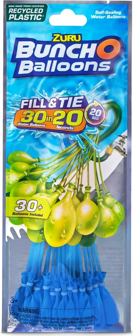 Tullumbaca uji ZURU Bunch O Balloons, 30+ copë, Multikolor