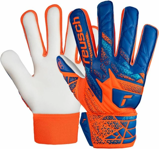 Dorëza portieri për fëmijë Reusch, blu-portokalli