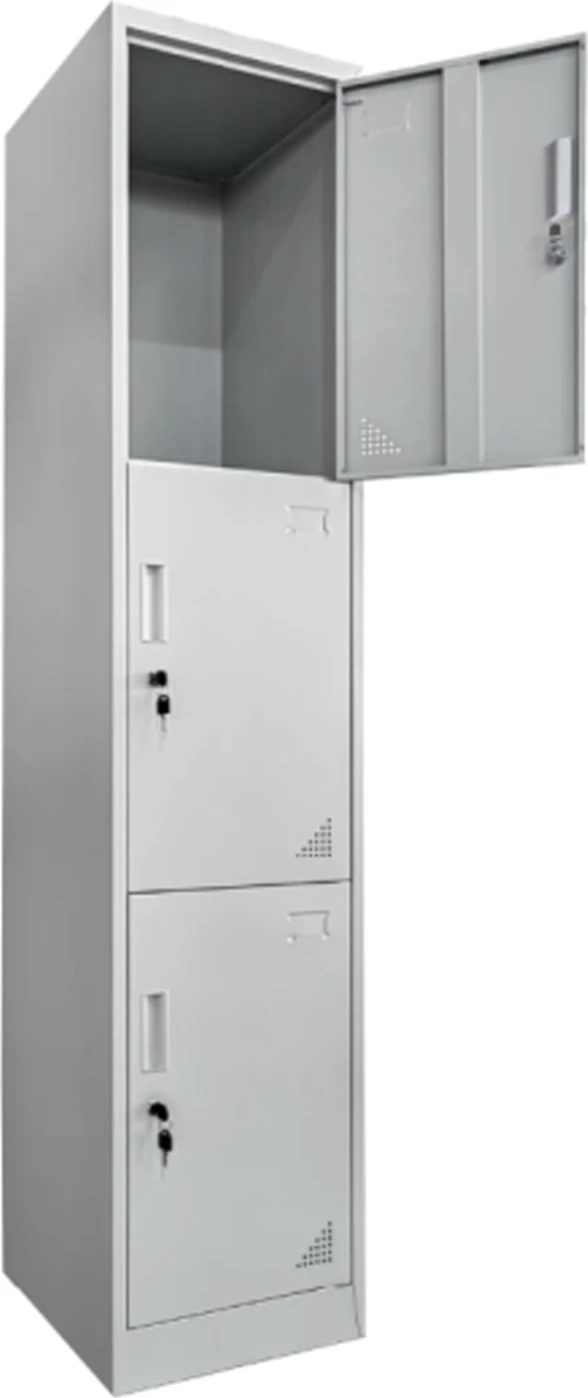 Dollap metalik me një derë vertikale, Belfast FH5635.11, gri, 38.5x45x185 cm