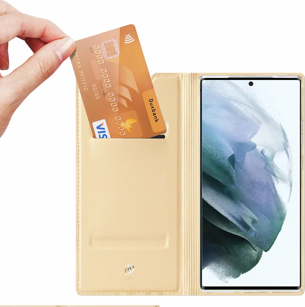 Mbështjellës Dux Ducis Skin Pro për Samsung Galaxy S22 Ultra, gold
