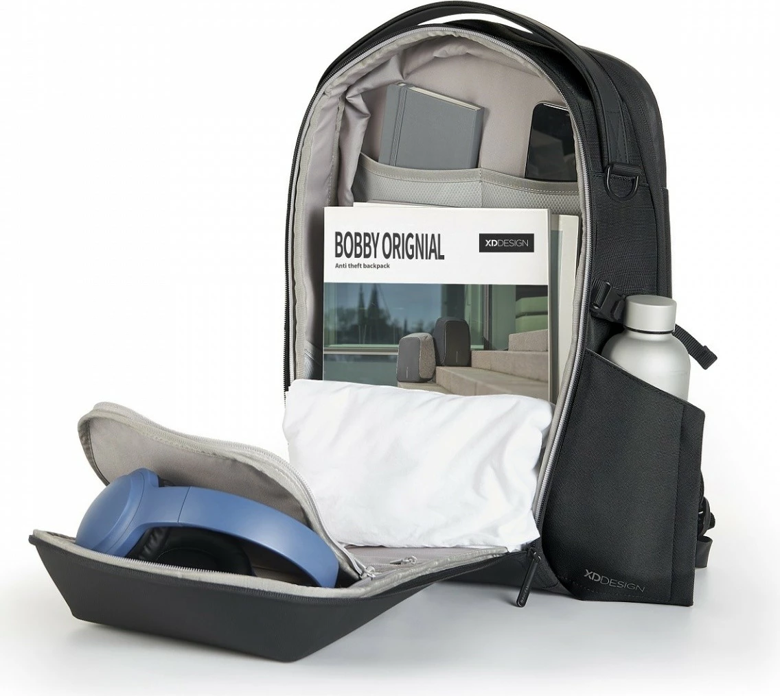 Çantë shpine XD DESIGN Bizz Backpack P705.931, 18-25L, për laptop 16", e zezë