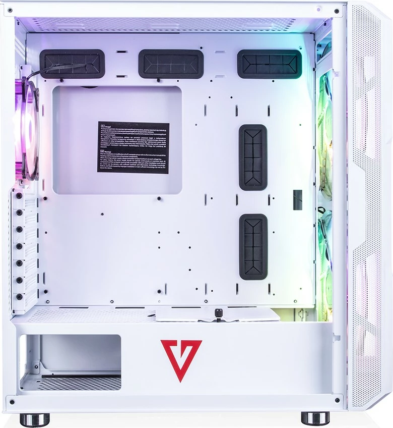 Kasë MODECOM Volcano Amirani ARGB, Midi Tower, e bardhë