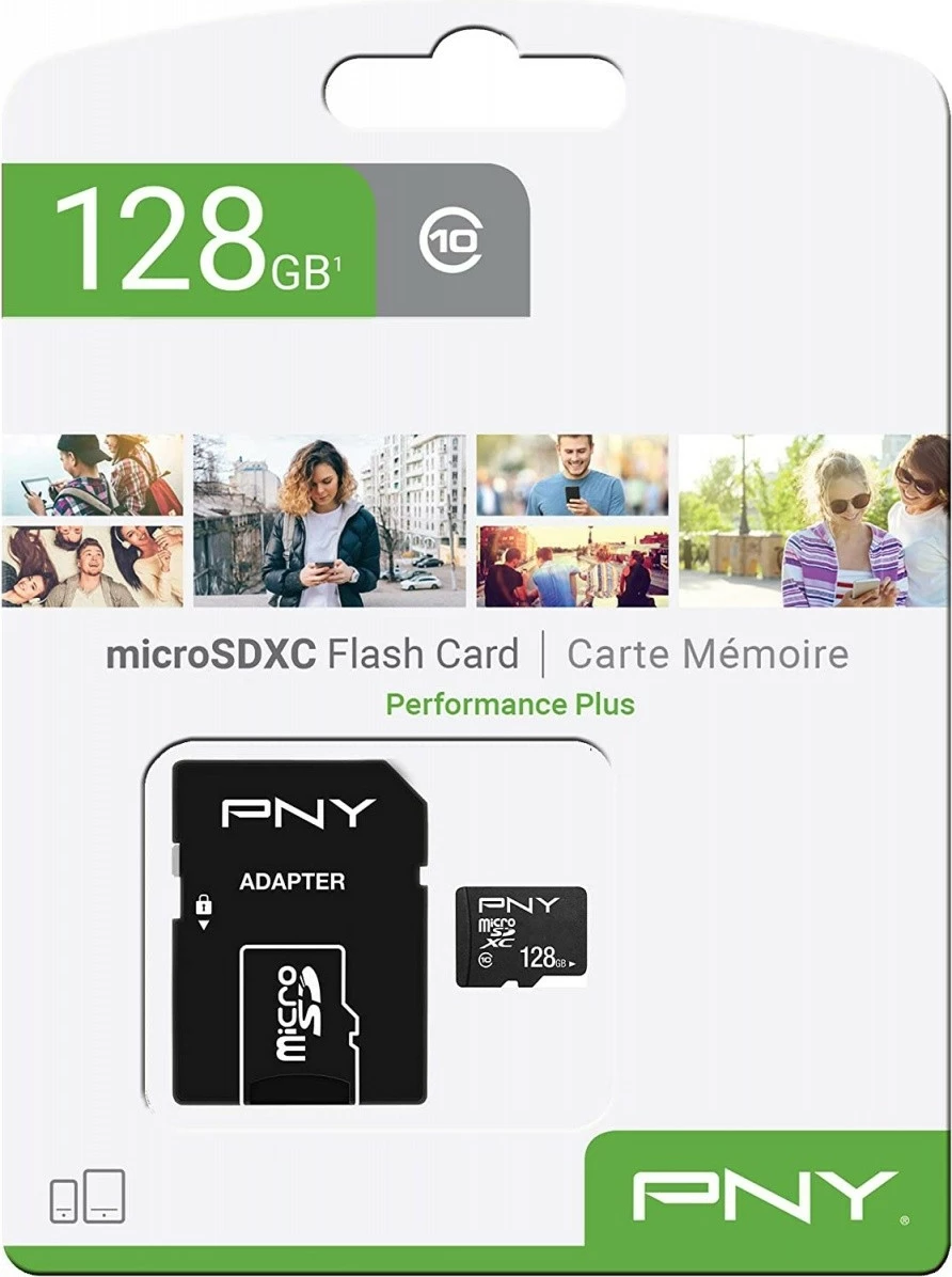 Kartelë memorie microSDXC PNY P-SDU12810PPL-GE, 128GB me adapter SD