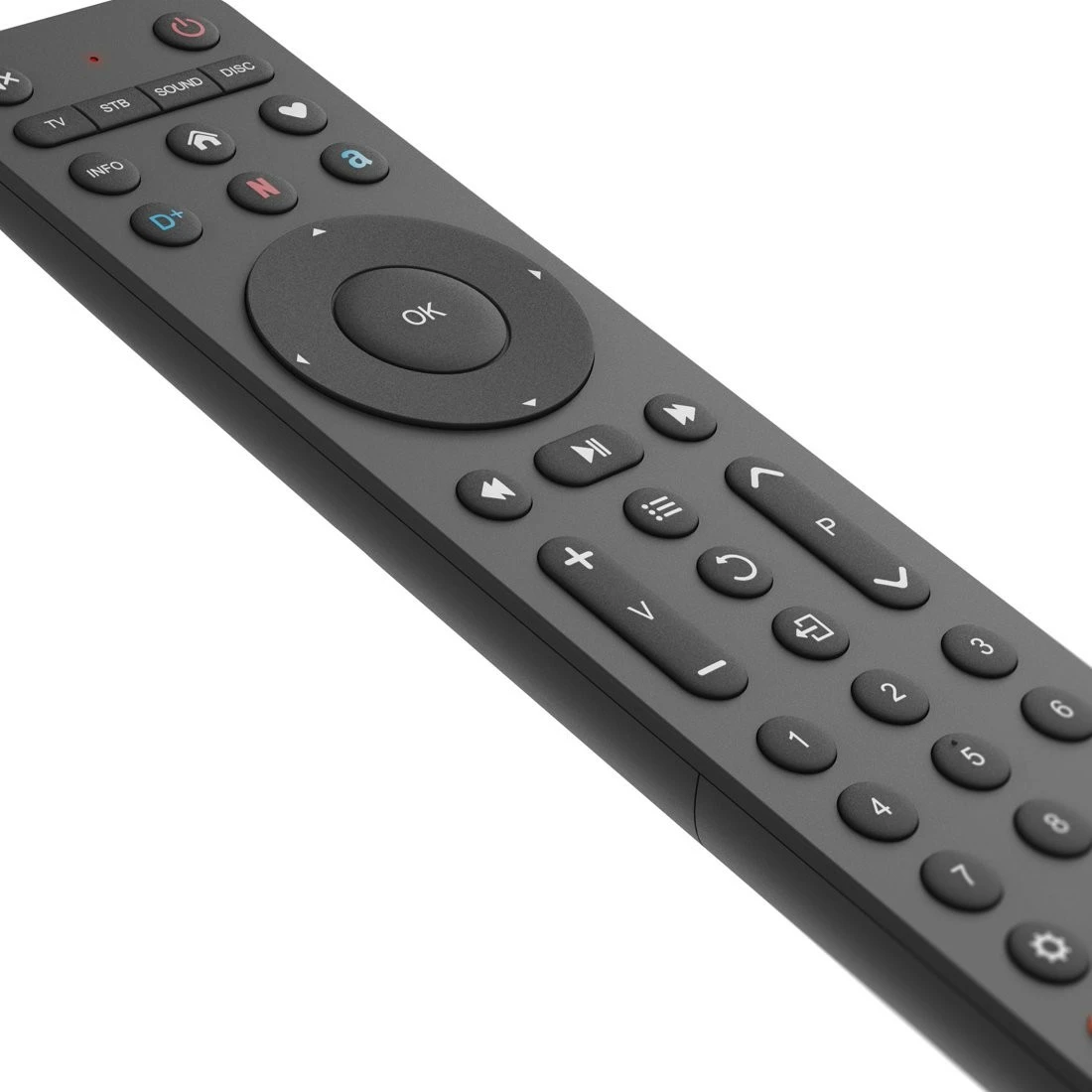 Pilot universal Hama 221053, 4-në-1, për TV, dekoder, soundbar, satelit, i zi