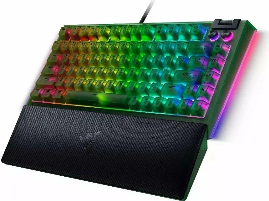 Tastierë Razer BlackWidow V4 75%, Phantom Green, RGB, US