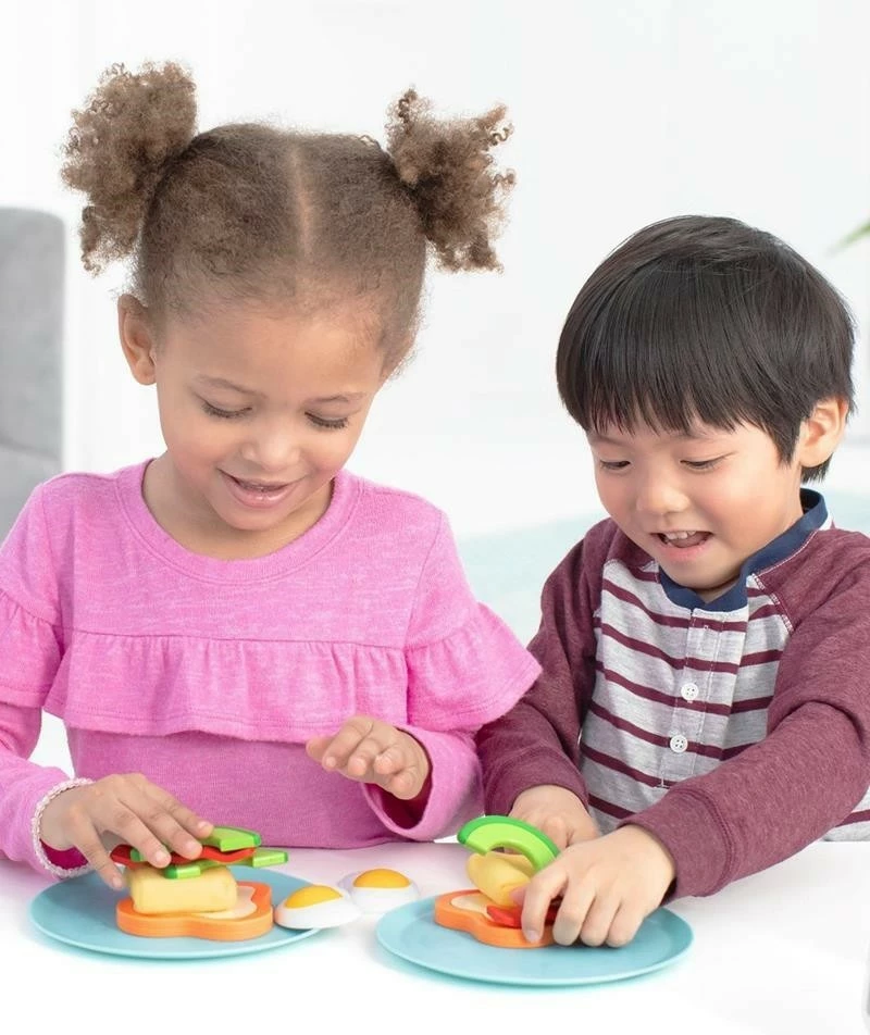 Set lodrash mëngjesi Skip Hop Let's Eat Breakfast Zoo, shumëngjyrësh