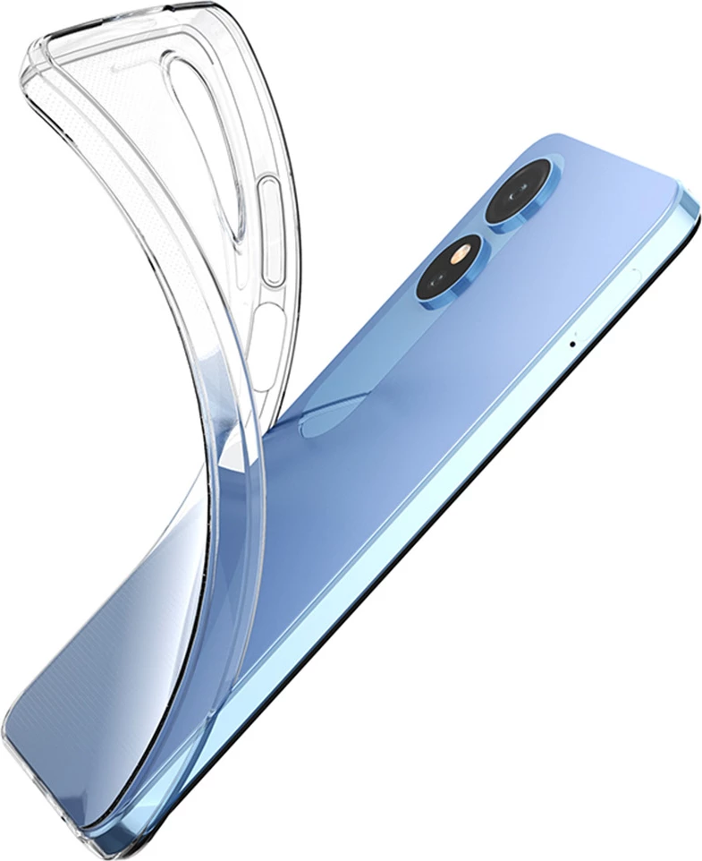 Mbështjellës Hurtel Ultra Clear 0.5mm për Oppo A17, Transparent