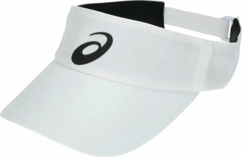 Kapelë visor Asics për meshkuj dhe fëmijë, e bardhë
