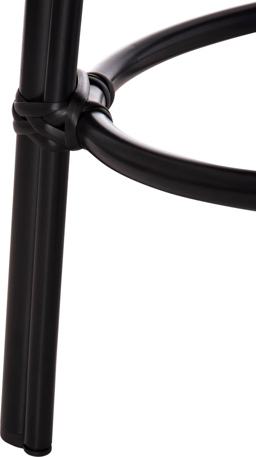 Karrige e rrumbullakët alumini, pamje bambuje, FH6285.02, ngjyrë e zezë, Φ36x46H cm