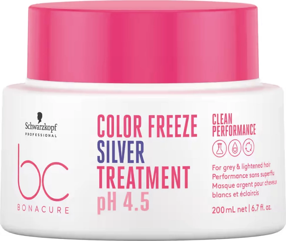 Maskë për flokë për femra Schwarzkopf Professional BC Bonacure Color Freeze Silver Treatment, 200ml