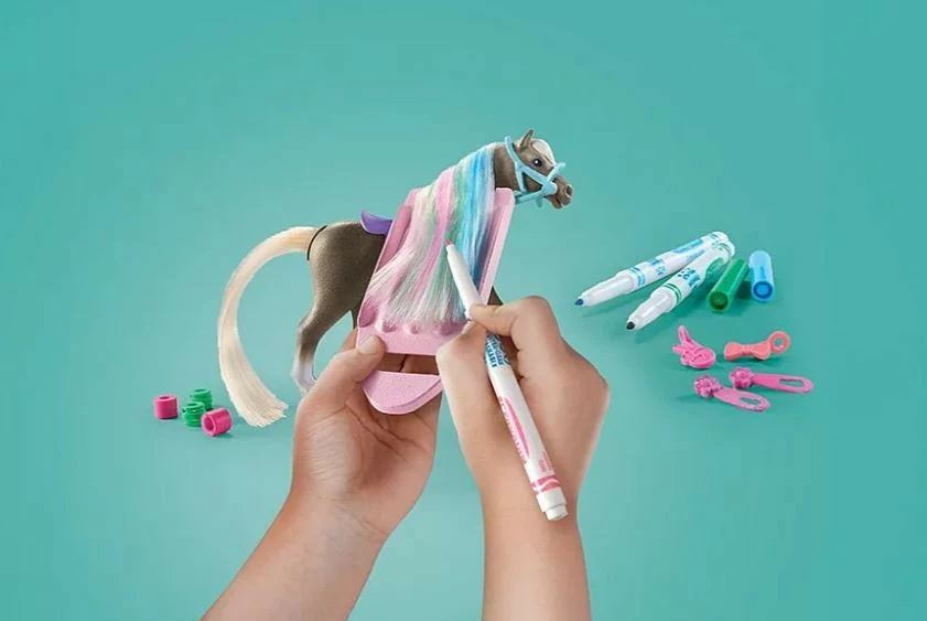 Set kreativ Playmobil Horses of Waterfall 71640 me kalë dhe 3 markera, 19 pjesë