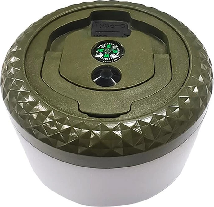 Llambë kampingu Superfire LT01 2-në-1, 250 lumens, 1800 mAh, IP44, e gjelbër