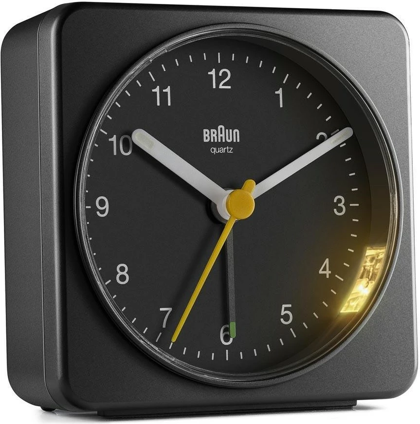Orë alarmi Braun BC03B, quartz, analoge, zezë