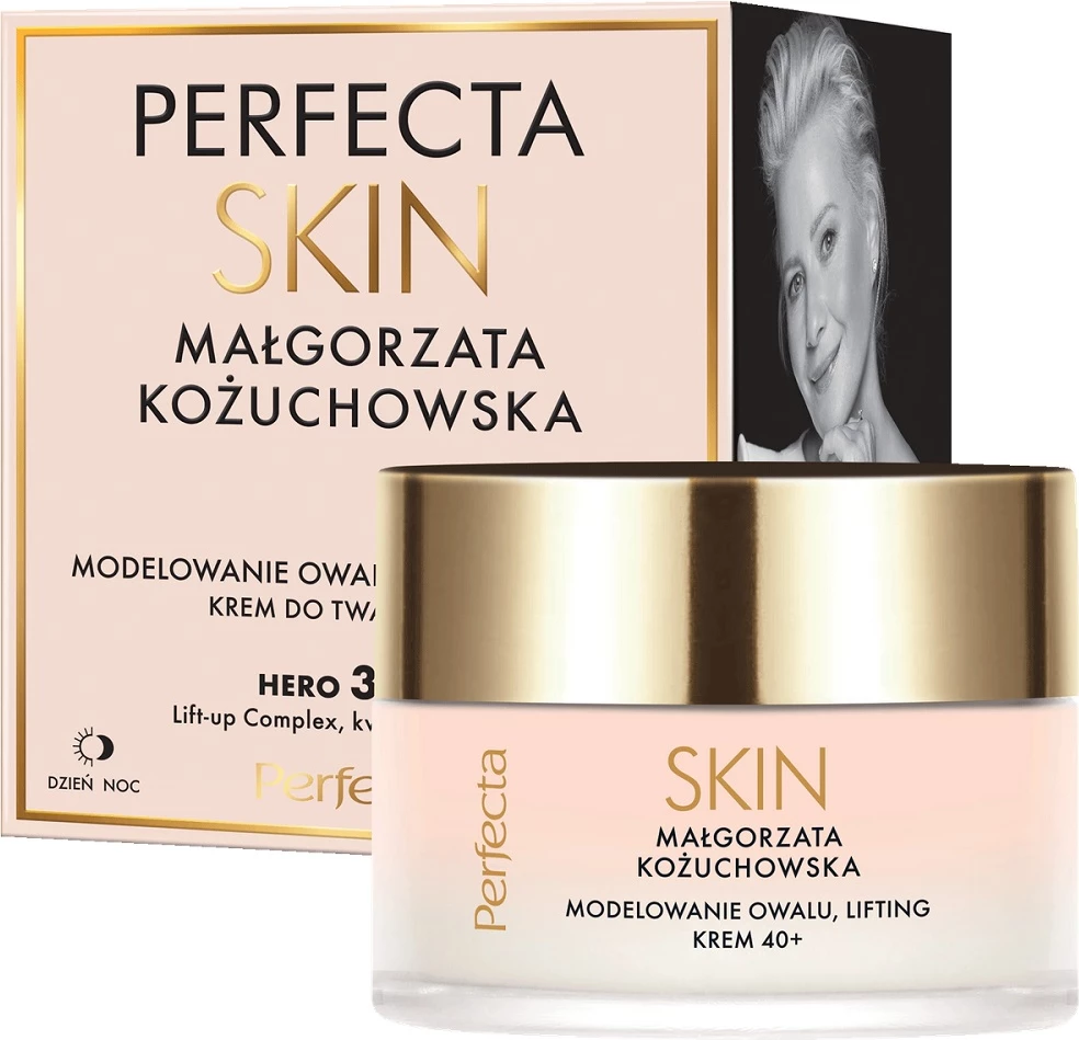 Krem për fytyrë për femra Perfecta Skin Małgorzata Kożuchowska modeling and lifting day and night cream 40+, 50ml