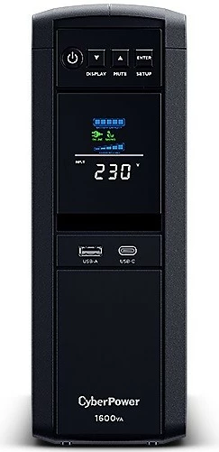 UPS CyberPower CP1600EPFCLCD, 1600VA/1000W, Tower, LCD, i zi