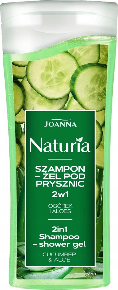 Shampon dhe xhel dushi 2-në-1 Joanna Naturia për femra kastravec dhe aloe 100ml