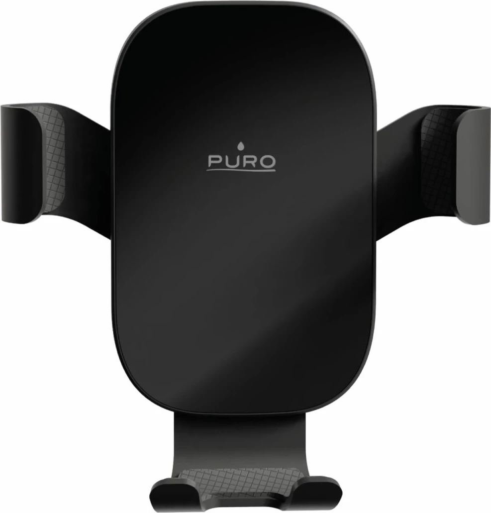 Mbajtës graviteti për celular Puro Gravity PUSH13BLK, për grilë të ajrit, i zi