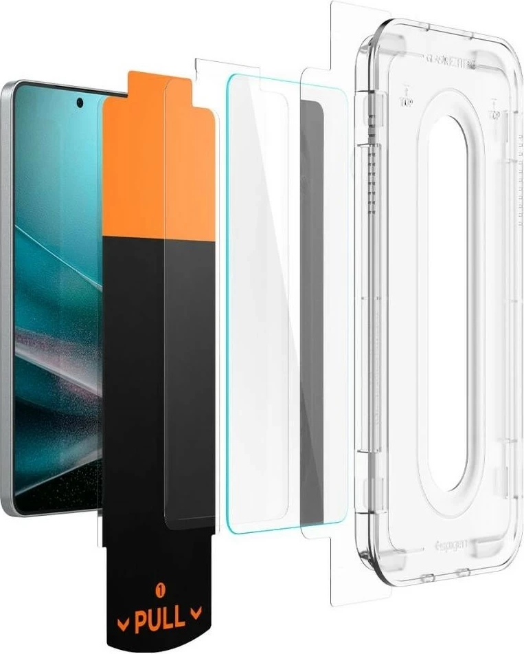 Qelq mbrojtës Spigen Glas.TR EZ Fit Pro për Samsung Galaxy S25 Edge transparent