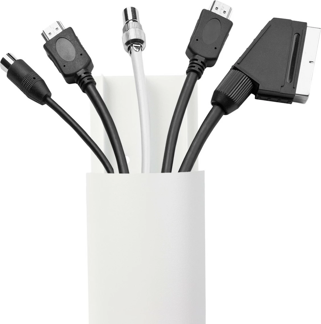 Listelë alumini për mbulimin e kabllove Maclean MC-814 W, 75cm, e bardhë