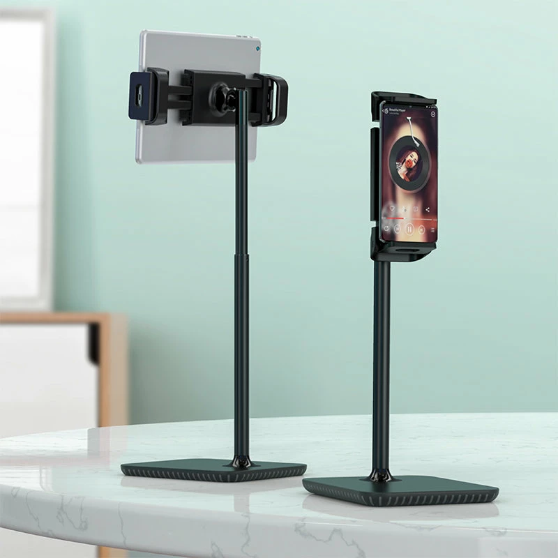 Mbajtës teleskopik Acefast E4 për tavolinë, për celularë dhe tabletë, 135-230mm, 360°, zi