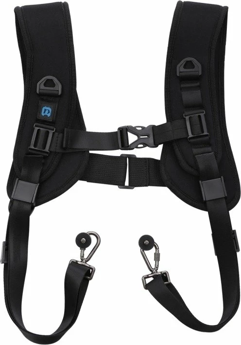 Brez i dyfishtë për supe Puluz PU6002 për kamera, i zi