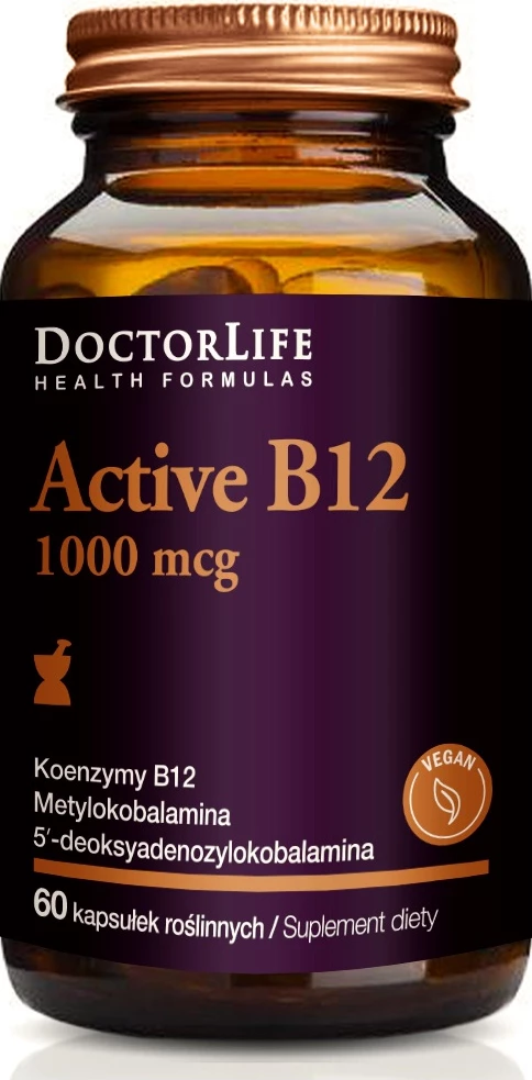Suplement ushqimor Doctor Life Active B12 1000mcg 60 kapsula