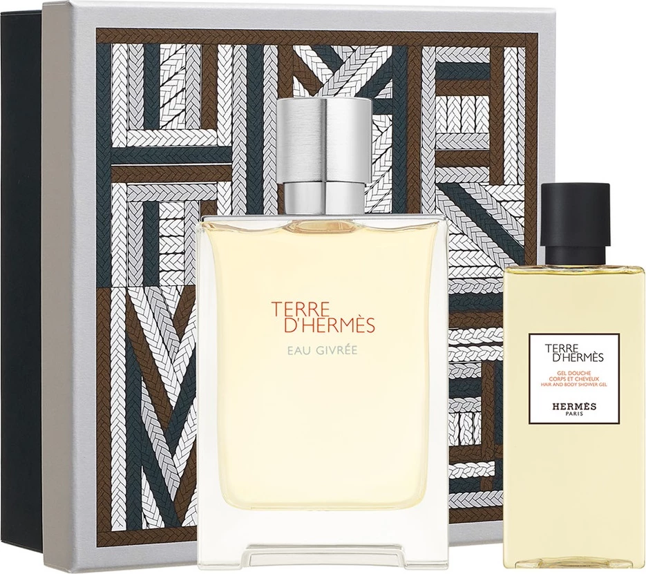 Set Eau de Parfum për meshkuj Hermes Terre d'Hermes Eau Givree, 100ml + 80ml