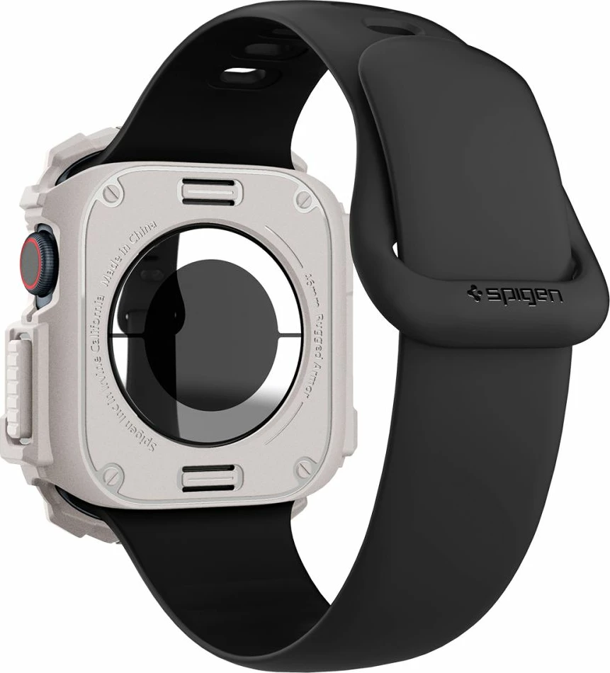 Mbështjellës Spigen Rugged Armor për Apple Watch 10 46mm, Bezhe
